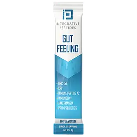 Gut Feeling – Unflavored – Пептидна суміш для підтримки ЖКТ (без смаку), 1 стік, MFD 07/03/2025 + 2 роки