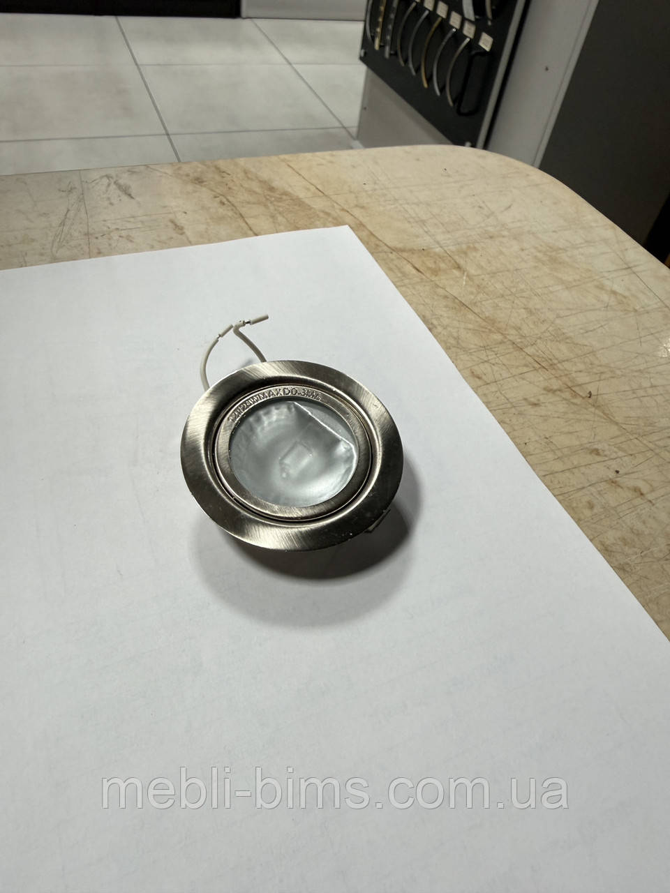 Світильник галогеновий Нікель точковий G4 20W, фото 1