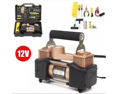 Компресор для автомобілів, двоциліндровий, 150 фунтів на квадр Heavy Duty Air, фото 1