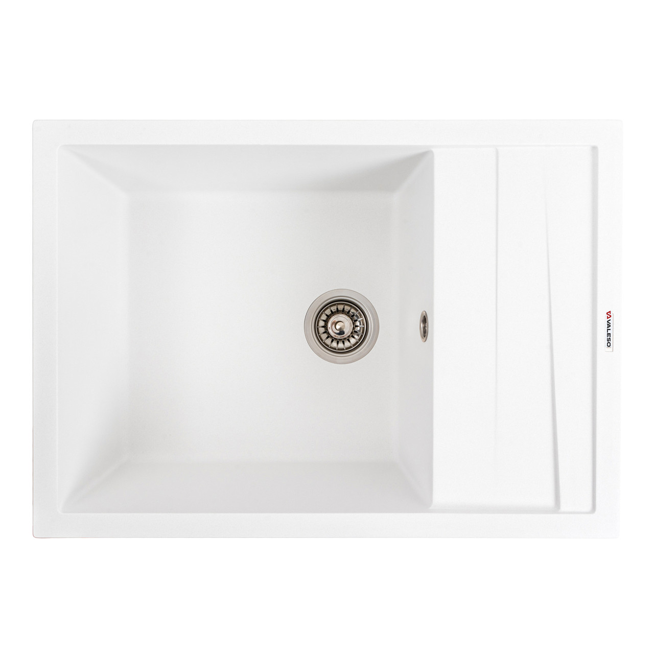 Кухонна мийка гранітна матова 7050 CASCADA VALESO білосніжний