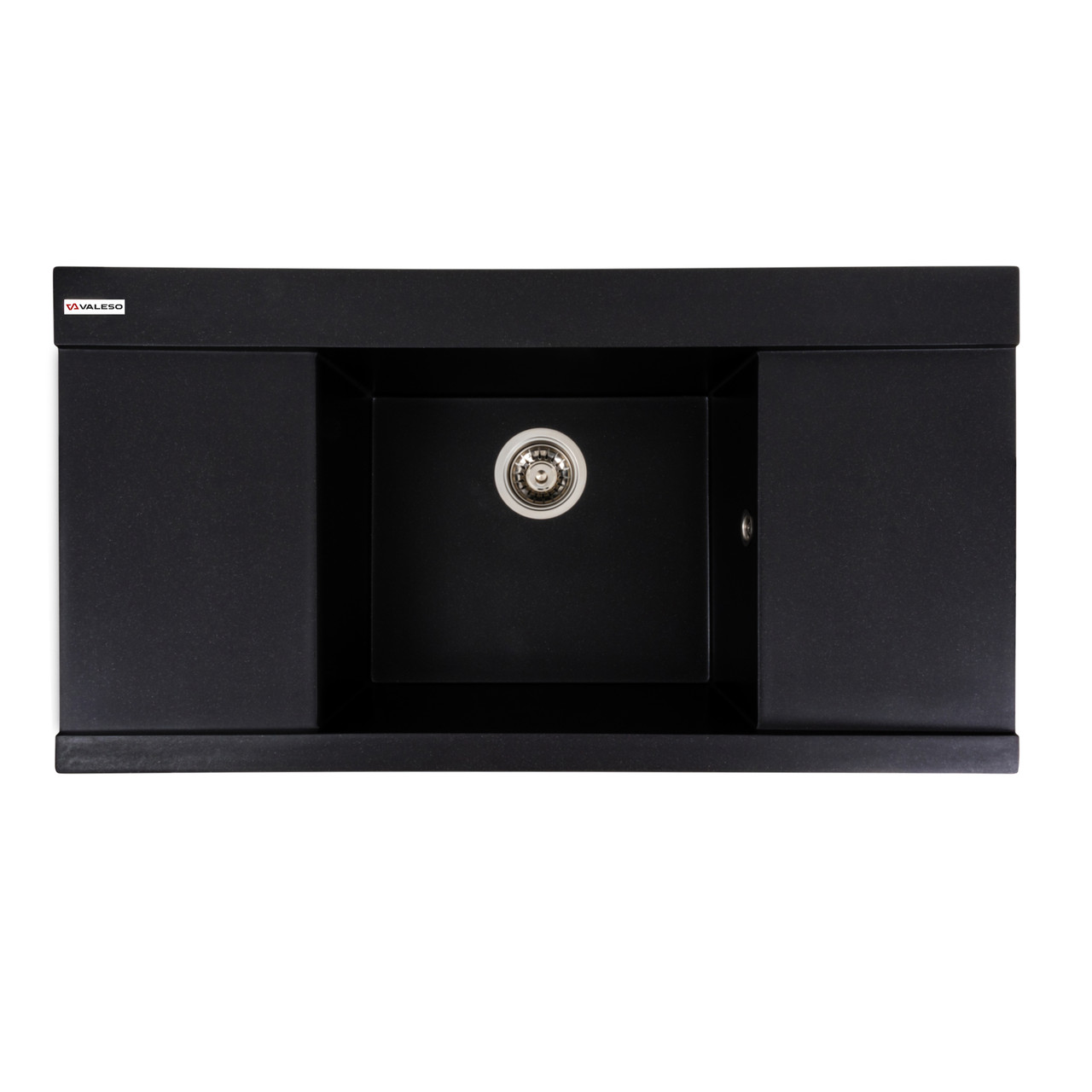 Гранітна мийка для кухні VALESO 9651 ATLAS матовий Чорний металік