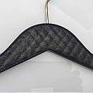 Плічки вішалки тремпеля 34 см чорні з поперечиною для одягу упаковка 5 шт, фото 3