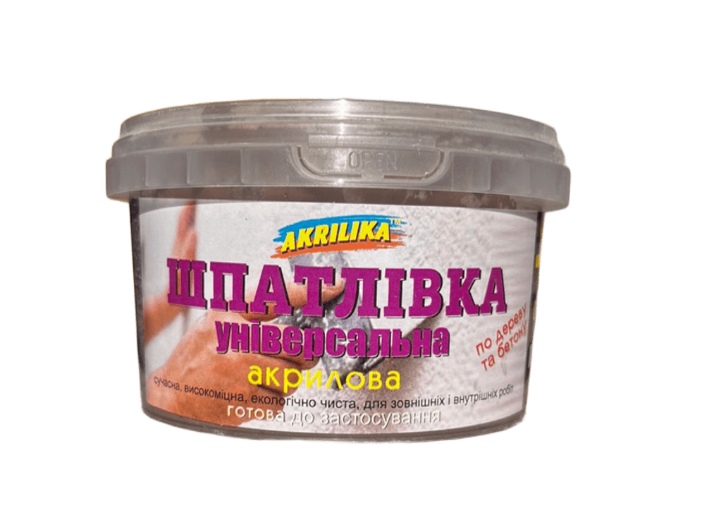 Шпаклівка універсальна Akrilika дуб 0,4 кг, фото 1
