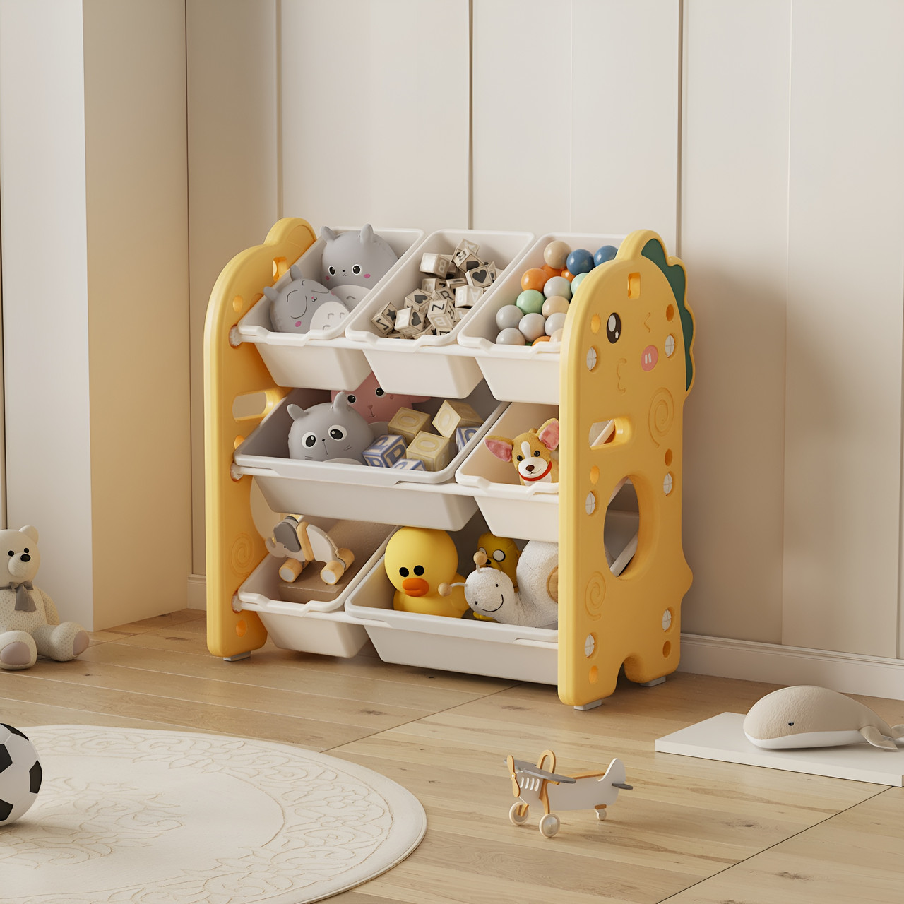 Стелаж з контейнерами Terrio ““Zuby M” Жовтий