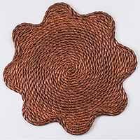 Серветка сервірувальна на стіл Ø38 (см) під тарілки і столові прибори Коричневий HP-35-1BR