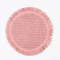 Серветка сервірувальна на стіл кругла Ø38 (см) під тарілки Рожева HP-35-7P