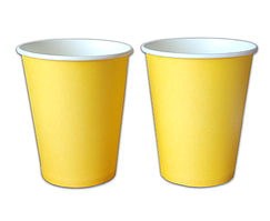 Паперові стаканчики KOZA Style Жовті 250мл 10шт/уп