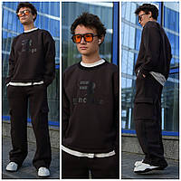 Детский спортивный костюм для мальчика подростка с лампасами , модный, красивый кофта и прямые штаны с карманами 11,12,13,14 лет