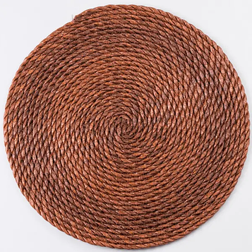 Серветка сервірувальна на стіл Ø37 (см) кругла під тарілки і столові прибори Коричневий HP-35-3BR