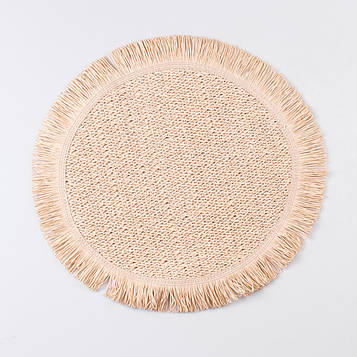 Серветка сервірувальна на стіл кругла Ø38 (см) під тарілки Бежева HP-35-7BE