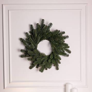 Штучний різдвяний вінок Зелений Святковий 60 см TD-VINGR