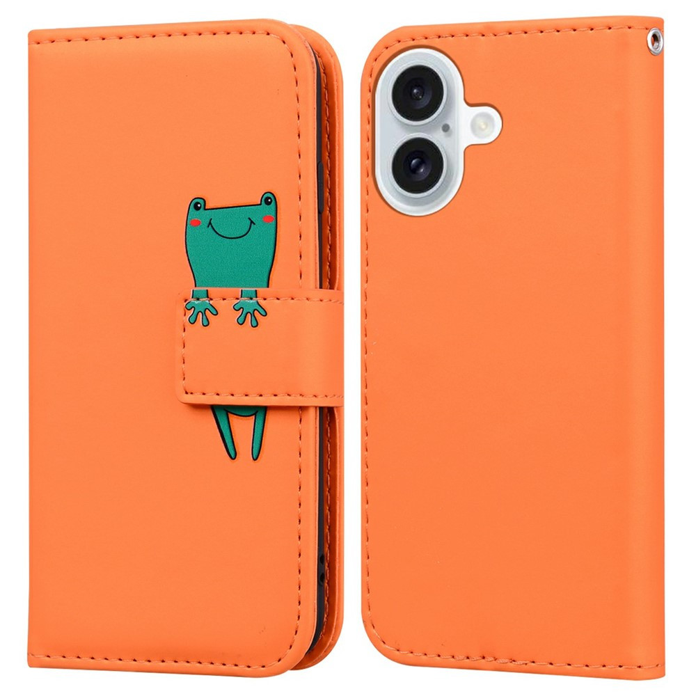 Чохол-книжка Animal Wallet для Apple iPhone 16 Frog, фото 1