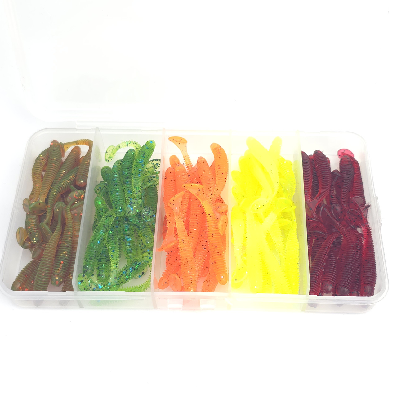 Набір силіконових приманок на щуку окуня Stav Minnow 1,8" силіконові приманки в наборі, фото 1