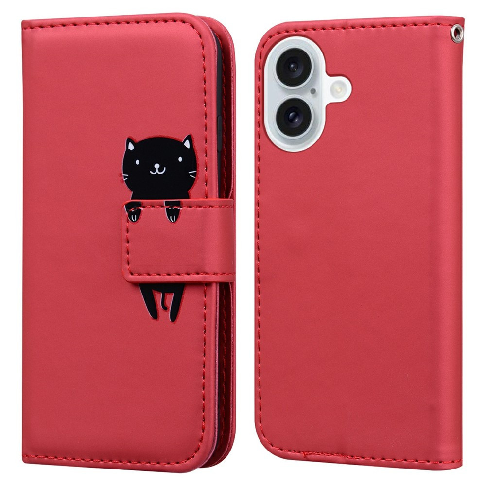 Чохол-книжка Animal Wallet для Apple iPhone 16 Plus Cat, фото 1