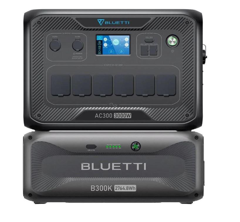 Комплект зарядної станції BLUETTI AC300 + battery module B300K, фото 1
