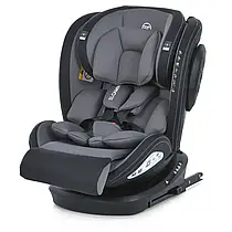 Автокрісло дитяче El Camino Evolution 2 ME 1045 Simply Gray (isofix, поворот 360º, від 0 до 12 років)