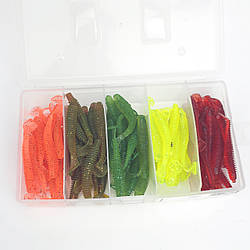 Набір силіконових приманок на щуку Stav Minnow 2,8" силіконові приманки в наборі