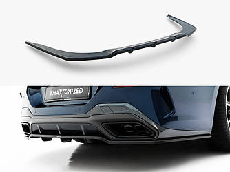 Дифузор BMW 8 G16 M-Sport Gran Coupe тюнінг обвіс спідниця елерон (V3)