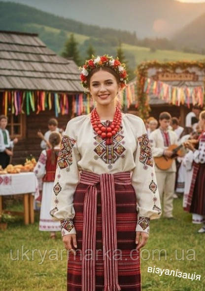 Жіночий вишитий національний костюм "Марічка"