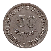 Ангола 50 сентаво, 1950