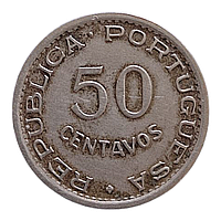 Ангола 50 сентаво, 1950