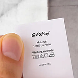 Двостороння ковдра Ruhhy 26293, 150×200 см, світло-сіра, м’який плед з плюшевою «овчиною», фото 5