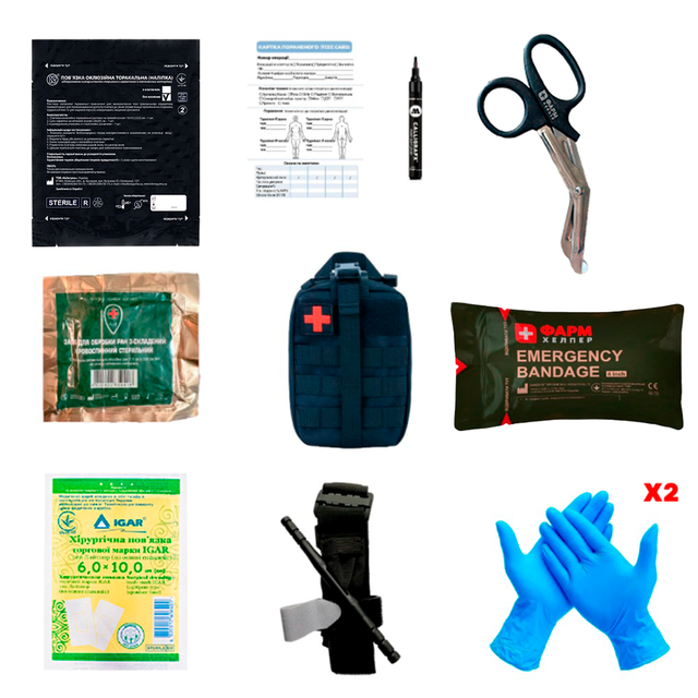 Аптечка медична індивідуальна поліцейського (за наказом МВС України від 20.05.2016р. № 396), фото 1