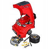 Дитячий набір механіка Iso Trade 26574 (3+, автомобіль із розбірним двигуном, світло та звук, інструменти в комплекті), фото 6