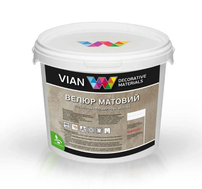 Декоративна перламутрова штукатурка VIAN «Велюр матовий»., фото 1