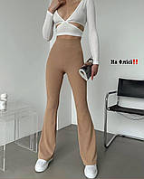 Жіночі лосини кльош на флісі, розмір 42-44, 44-46