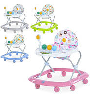 Ходунки M 5033-2 муз, мікс видів, музика, колеса 8 шт