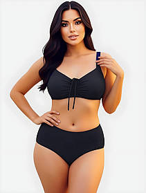 Купальник для повних жінок Fuba 7213 чорний 52 54 56 58 60 розмір