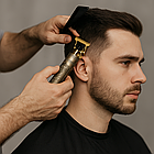 Акумуляторний тример для стрижки волосся + 3 насадки, Vintage T9 / Машинка для стрижки / Тример чоловічий, фото 6