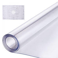 Пластиковая скатерть VEVOR, 24 x 96 дюймов, толщина 1,5 мм, прозрачный защитный коврик для стола, прямоугольный коврик из ПВХ,