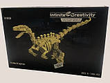 Конструктор Скелет Велоцираптору Юрський Період, конструктор динозавр, 358 деталей, фото 6