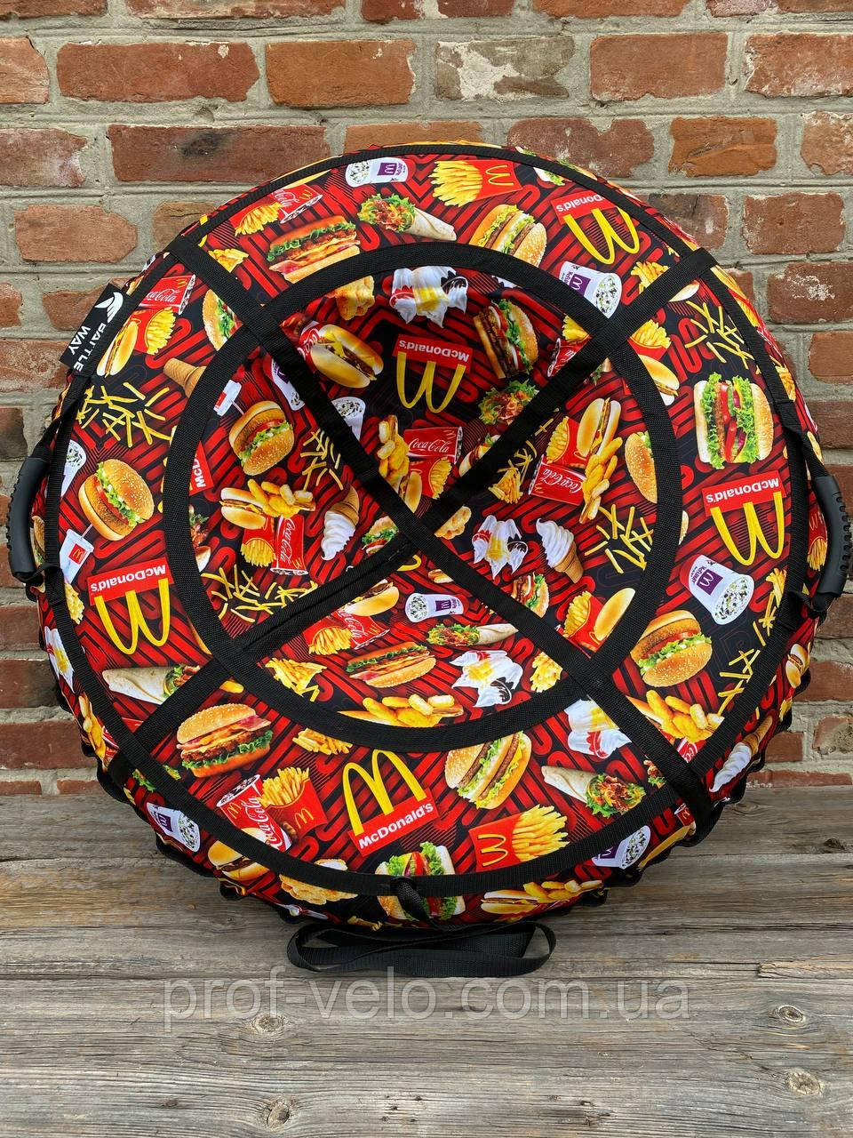 Тюбінг МакДонал червоний 100 см, фото 1