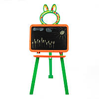 Розвиваюча дошка для малювання магнітна 013777/3 оранжево-зелена