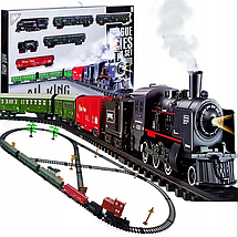 ВЕЛИКИЙ ЕЛЕКТРОПОЛІЗ Колійний локомотив ДИМНІ ВАГОНИ Мега КОЛІЯ 7 м XXL, фото 5