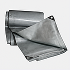 Покривний тент "PLANDEKA" 10×15 м 160 г/м² — водонепроникний тарпаулін для накриття авто, дров і вантажу, фото 2