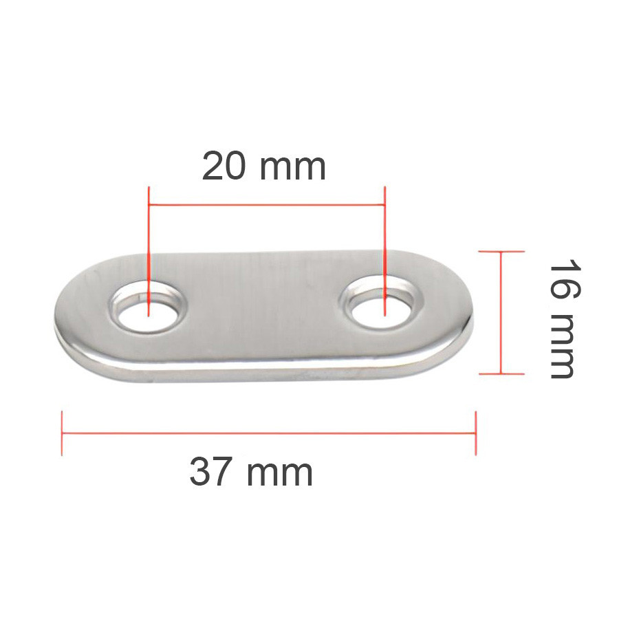 Опорна пластина Kingroon, 37*16 мм, нержавіюча сталь, фото 1