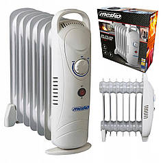 Олійний радіатор 9 ребер Mesko MS 7805 білий (Niz15951)