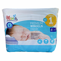 Підгузки Mamia Premium Windeln Newborn 1 (2–5 кг), 28 шт