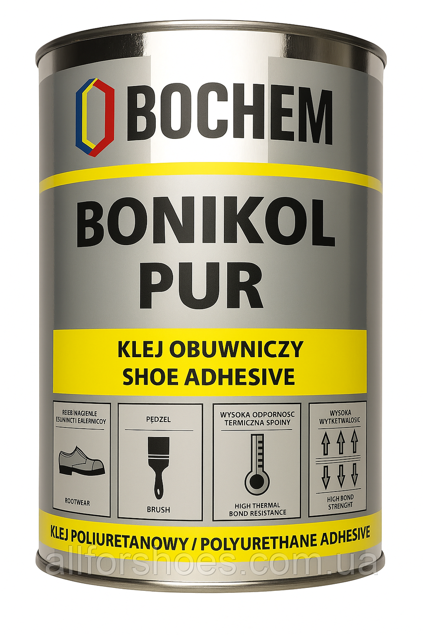 BOCHEM BONIKOL PUR — професійний однокомпонентний клей для шкіри, гуми, ПВХ,