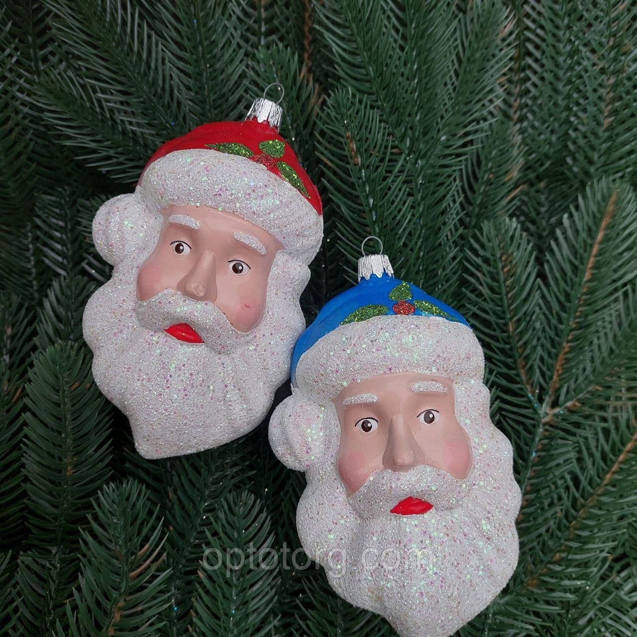 Іграшки на ялинку Дід Мороз 14 см*9 см, фото 1