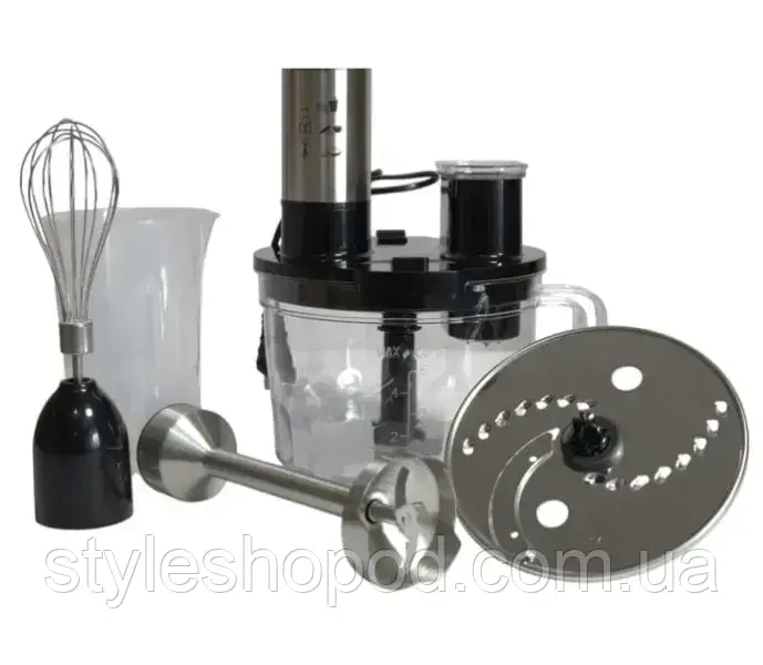 Багатофункціональний блендер 5в1, 600 Вт— універсальний набір для подрібнення, збивання та змішування, фото 1