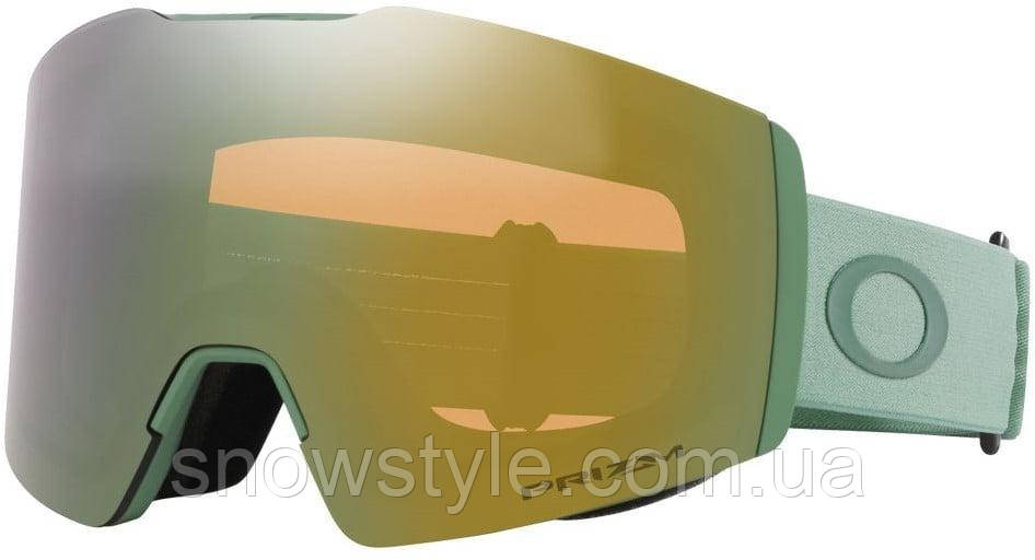 Гірськолижна маска Oakley Fall Line M (XM) Matte Jade лінза Prizm Sage Gold Iridium + кейс, фото 1
