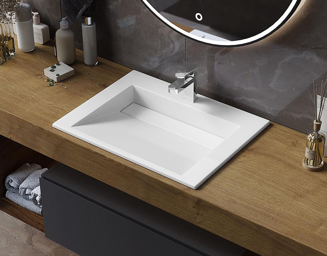 Умивальник, Раковина, накладний Luxor Kraft Low 60