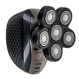 Електричний тример для бороди 5-в-1 із висувним триммером Soulima 26423, LED-індикаторами та насадками для догляду, фото 3