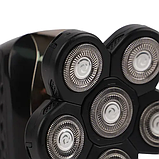 Електричний тример для бороди 5-в-1 із висувним триммером Soulima 26423, LED-індикаторами та насадками для догляду, фото 6