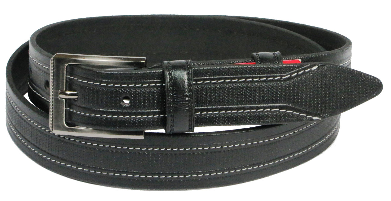 Чоловічий ремінь під штани Skipper чорний, фото 1